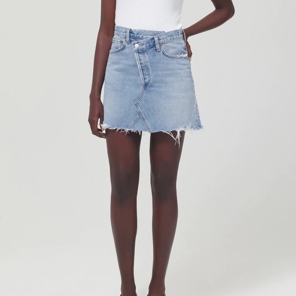 AGOLDE criss cross skirt